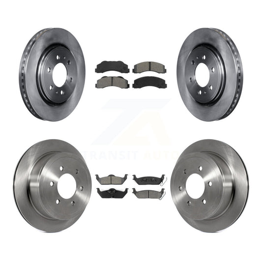 [Avant + Arrière] Kit de Disque et plaquette (semi-métallique) de frein pour 2010-2011 Ford F-150 avec 6 Lug Wheels K8S-100917