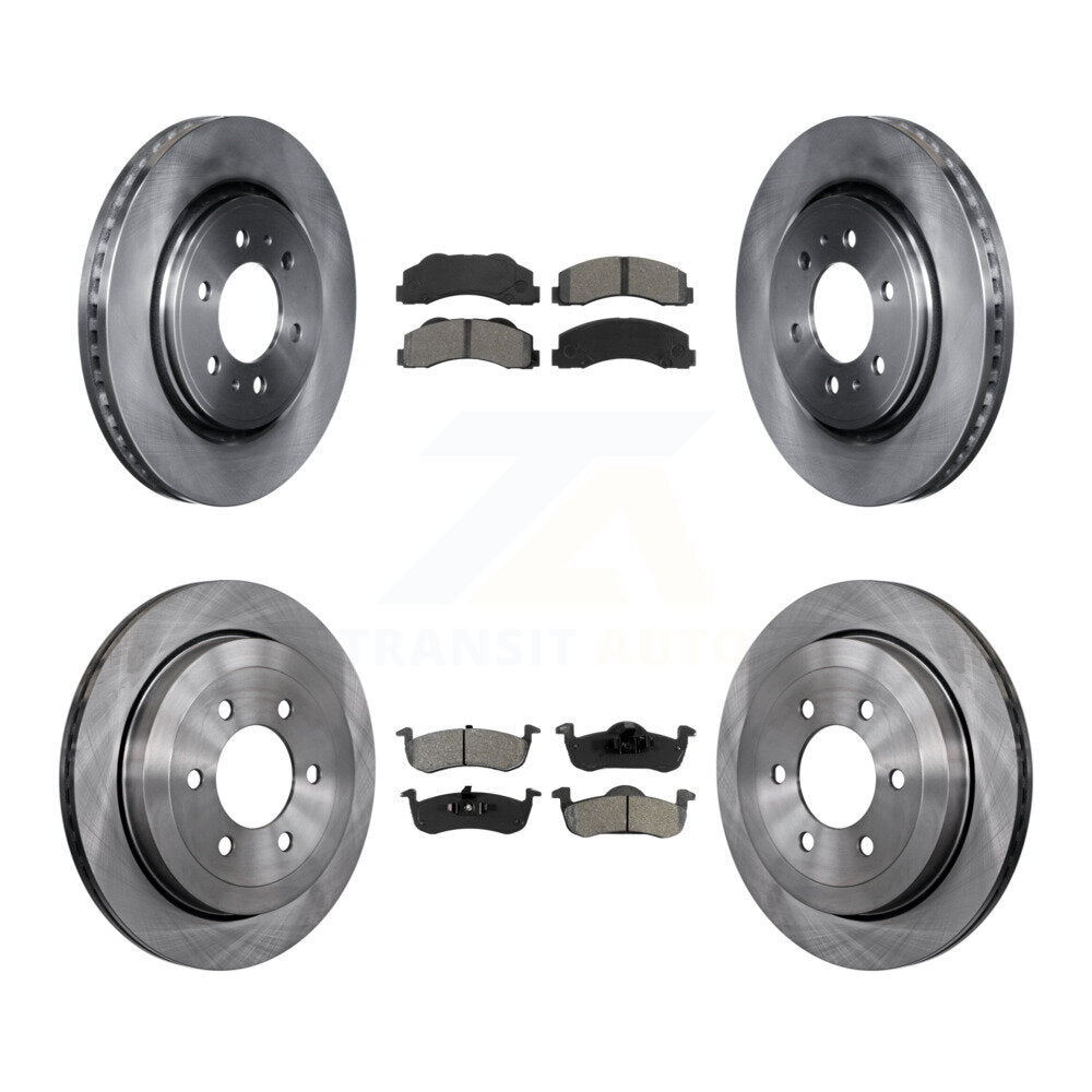 [Avant + Arrière] Kit de Disque et plaquette (semi-métallique) de frein pour 2010-2017 Ford Expedition Lincoln Navigator K8S-100918
