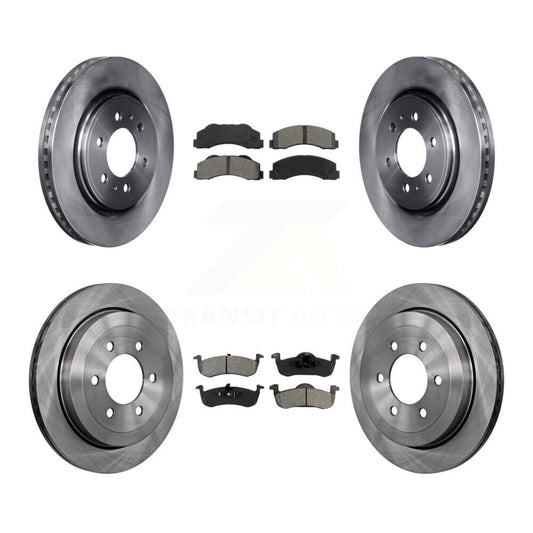[Avant + Arrière] Kit de Disque et plaquette (semi-métallique) de frein pour 2010-2017 Ford Expedition Lincoln Navigator K8S-100918