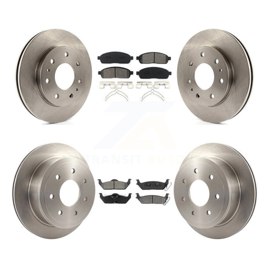 [Avant + Arrière] Kit de Disque et plaquette (semi-métallique) de frein pour 2009 Ford F-150 avec 7 Lug Wheels K8S-100925