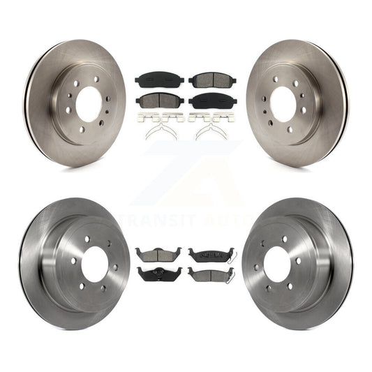 [Avant + Arrière] Kit de Disque et plaquette (semi-métallique) de frein pour 2009 Ford F-150 avec 6 Lug Wheels K8S-100926