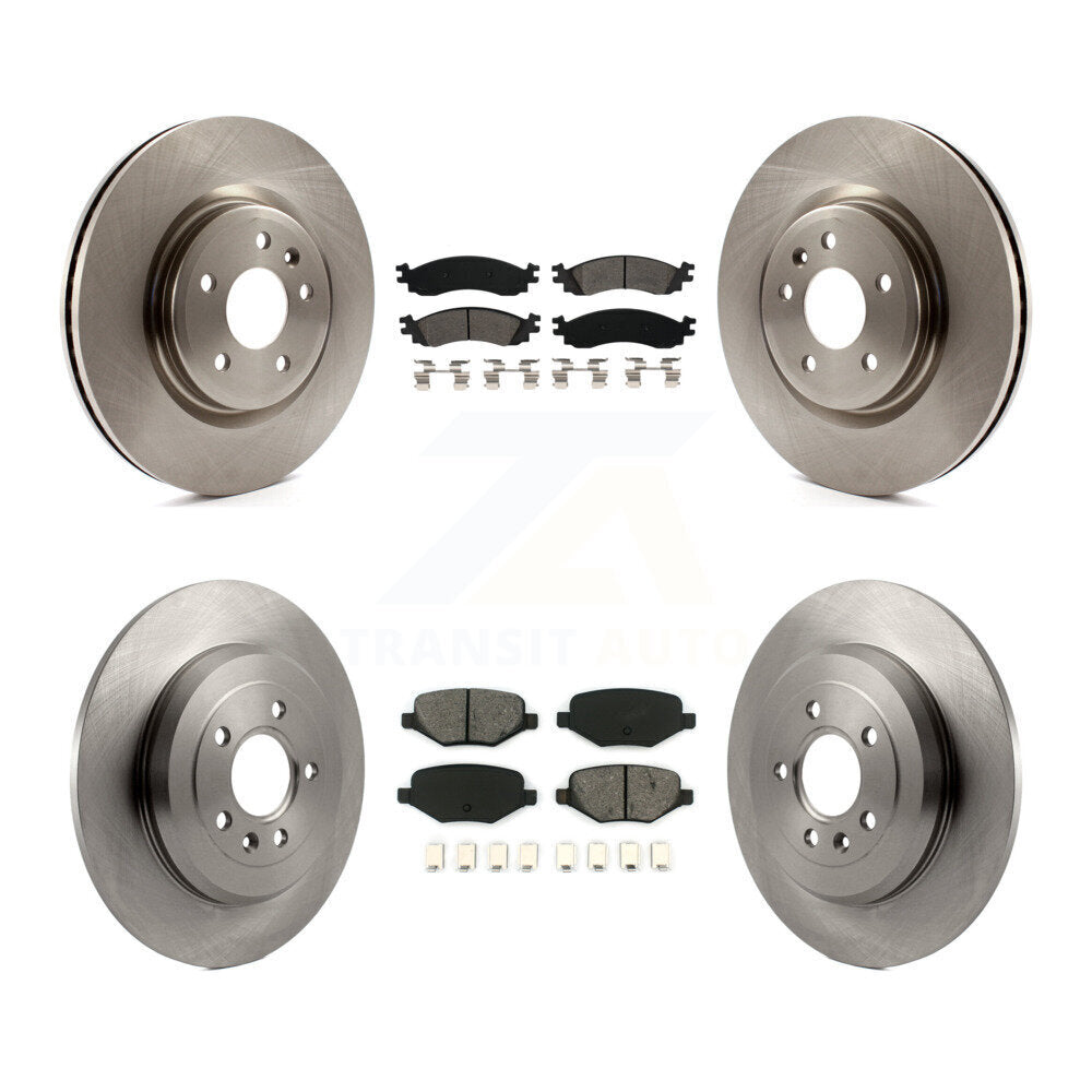 [Avant + Arrière] Kit de Disque et plaquette (semi-métallique) de frein pour 2010-2012 Ford Taurus SHO K8S-100927
