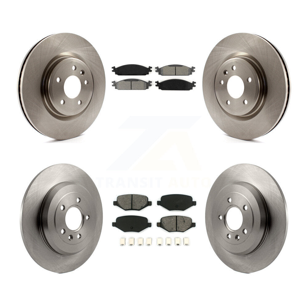 [Avant + Arrière] Kit de Disque et plaquette (semi-métallique) de frein pour 2009-2010 Lincoln MKS K8S-100928
