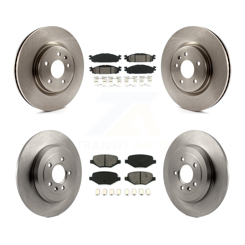 [Avant + Arrière] Kit de Disque et plaquette (semi-métallique) de frein pour Ford Explorer Taurus Flex Lincoln MKT MKS K8S-100929