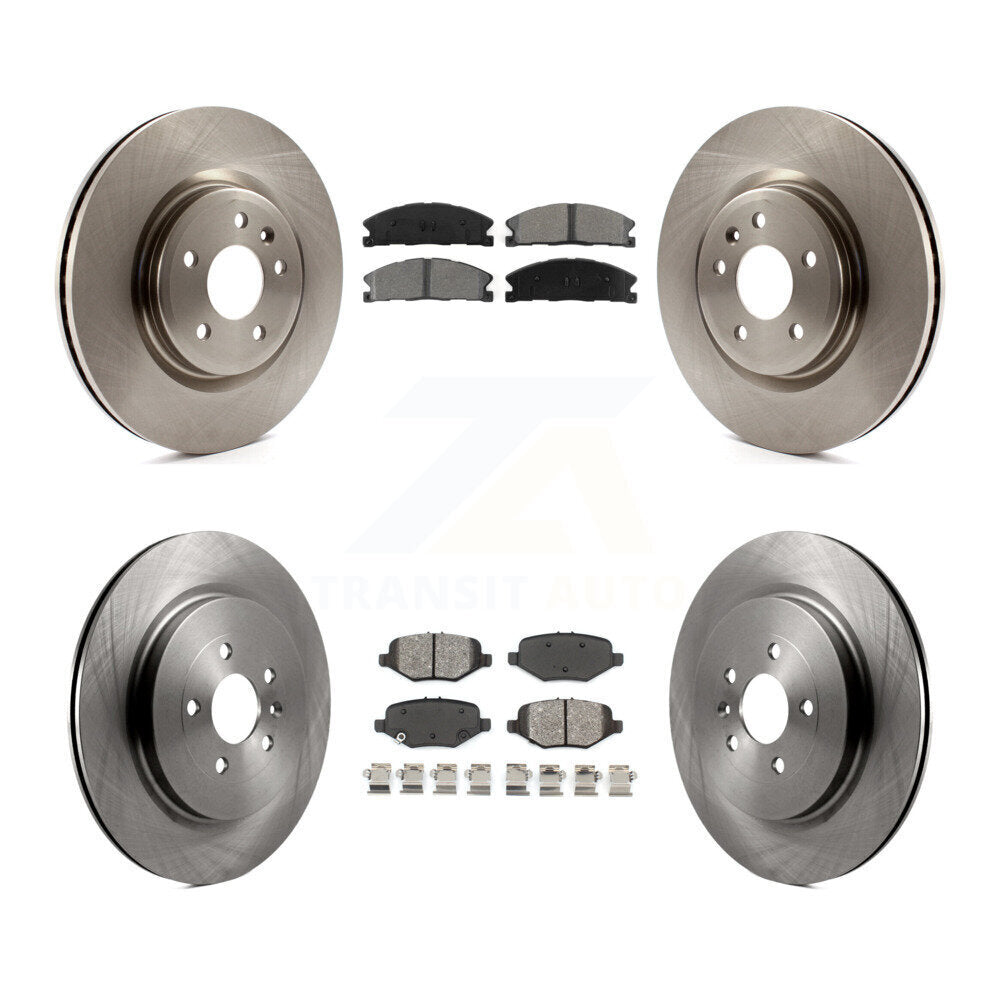 [Avant + Arrière] Kit de Disque et plaquette (semi-métallique) de frein pour 2013 Ford Explorer Sport avec Heavy Duty Brakes K8S-100931