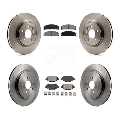 [Avant + Arrière] Kit de Disque et plaquette (semi-métallique) de frein pour 2013 Ford Explorer Sport avec Heavy Duty Brakes K8S-100931