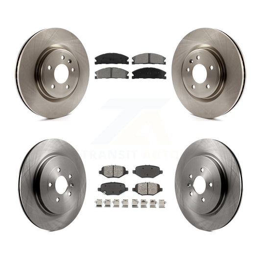 [Avant + Arrière] Kit de Disque et plaquette (semi-métallique) de frein pour 2013 Ford Explorer Sport avec Heavy Duty Brakes K8S-100931
