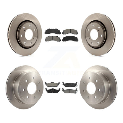 [Avant + Arrière] Kit de Disque et plaquette (semi-métallique) de frein pour 2010-2011 Ford F-150 avec 7 Lug Wheels K8S-100932