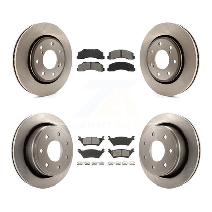[Avant + Arrière] Kit de Disque et plaquette (semi-métallique) de frein pour 2012-2014 Ford F-150 avec 7 Lug Wheels K8S-100933