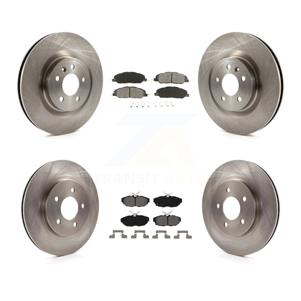 [Avant + Arrière] Kit de Disque et plaquette (semi-métallique) de frein pour Ford Mustang K8S-100934