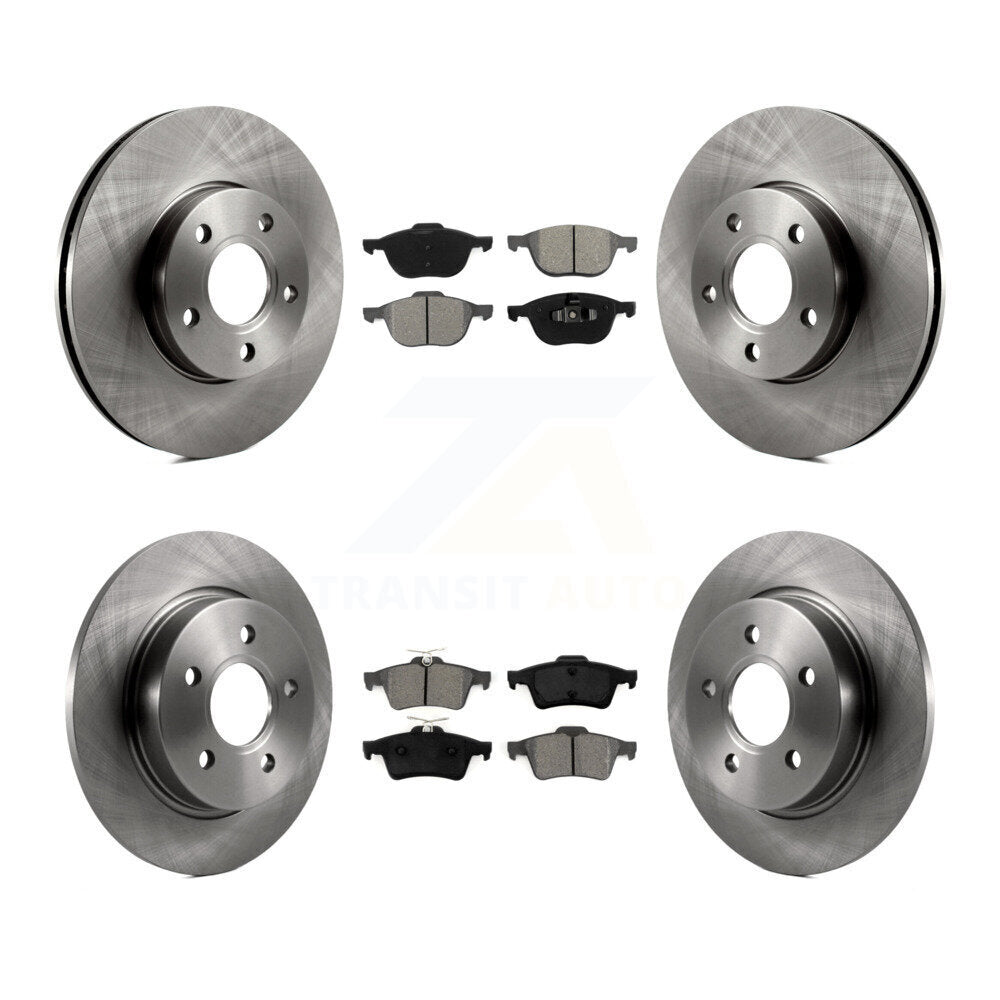 [Avant + Arrière] Kit de Disque et plaquette (semi-métallique) de frein pour Ford Focus K8S-100935