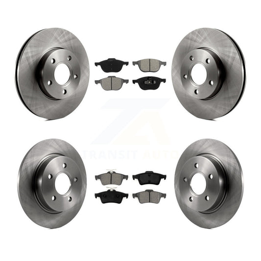 [Avant + Arrière] Kit de Disque et plaquette (semi-métallique) de frein pour Ford Focus K8S-100935