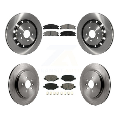 [Avant + Arrière] Kit de Disque et plaquette (semi-métallique) de frein pour Ford Explorer Police Interceptor Utility Lincoln MKS Flex Taurus MKT K8S-100938