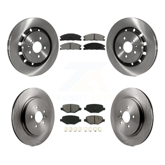 [Avant + Arrière] Kit de Disque et plaquette (semi-métallique) de frein pour Ford Explorer Police Interceptor Utility Lincoln MKS Flex Taurus MKT K8S-100938