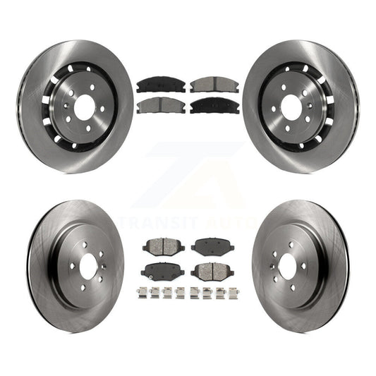 [Avant + Arrière] Kit de Disque et plaquette (semi-métallique) de frein pour Ford Explorer Taurus Flex Police Interceptor Sedan Lincoln MKS Special Service K8S-100939
