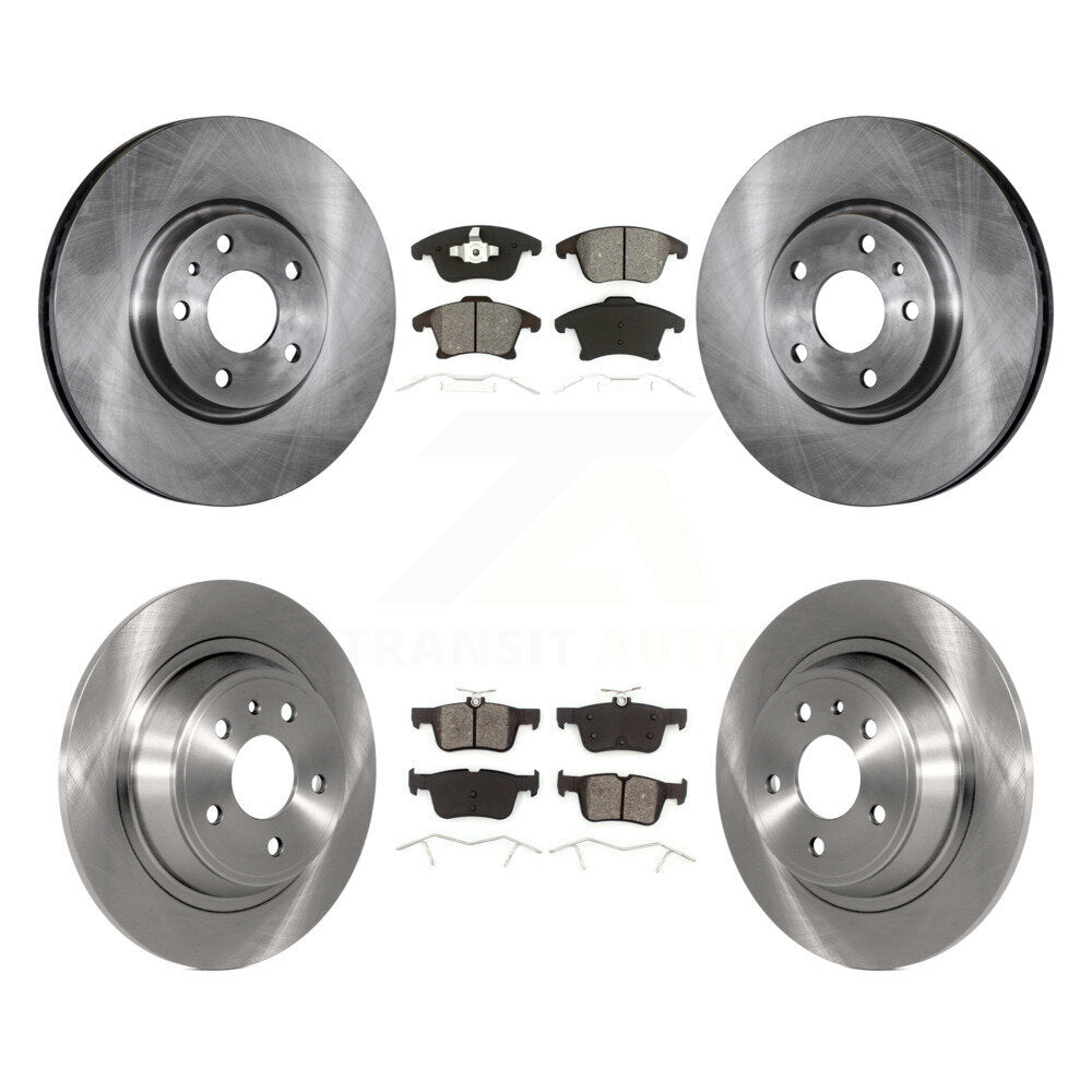 [Avant + Arrière] Kit de Disque et plaquette (semi-métallique) de frein pour Ford Fusion Lincoln MKZ K8S-100940