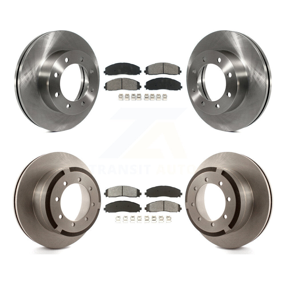 [Avant + Arrière] Kit de Disque et plaquette (semi-métallique) de frein pour Ford F-250 Super Duty F-350 F-450 K8S-100944