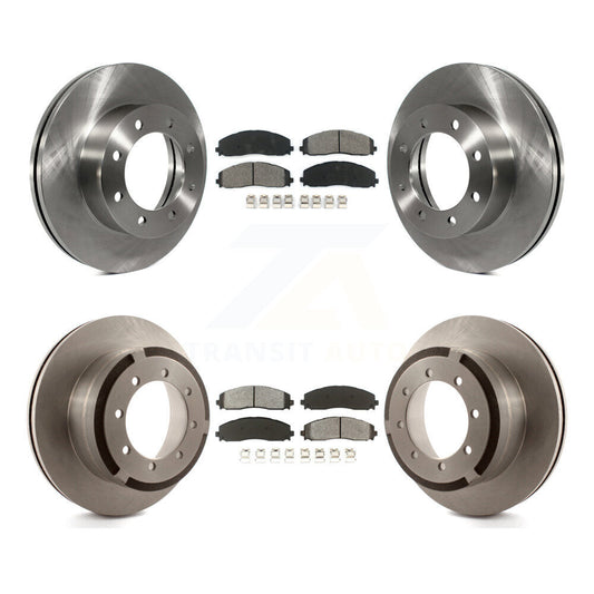 [Avant + Arrière] Kit de Disque et plaquette (semi-métallique) de frein pour Ford F-250 Super Duty F-350 F-450 K8S-100944