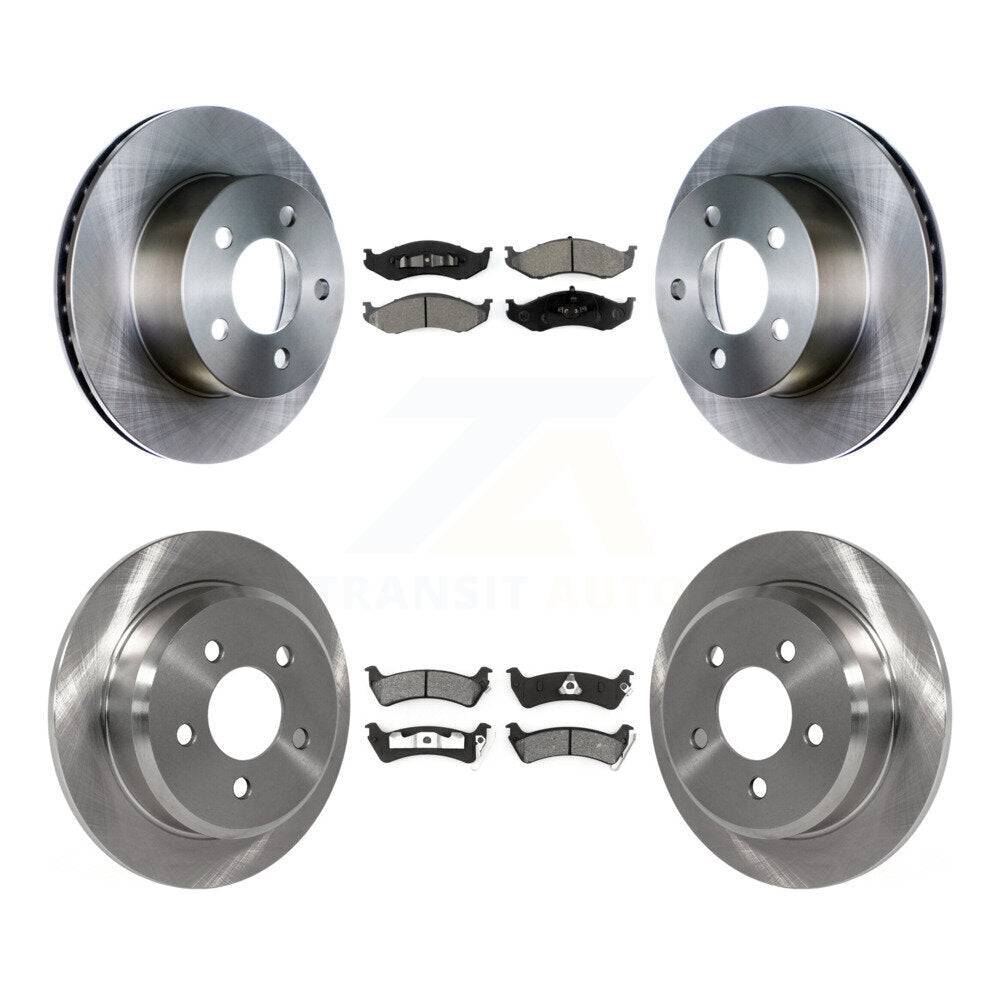 [Avant + Arrière] Kit de Disque et plaquette (semi-métallique) de frein pour Jeep Grand Cherokee K8S-100947