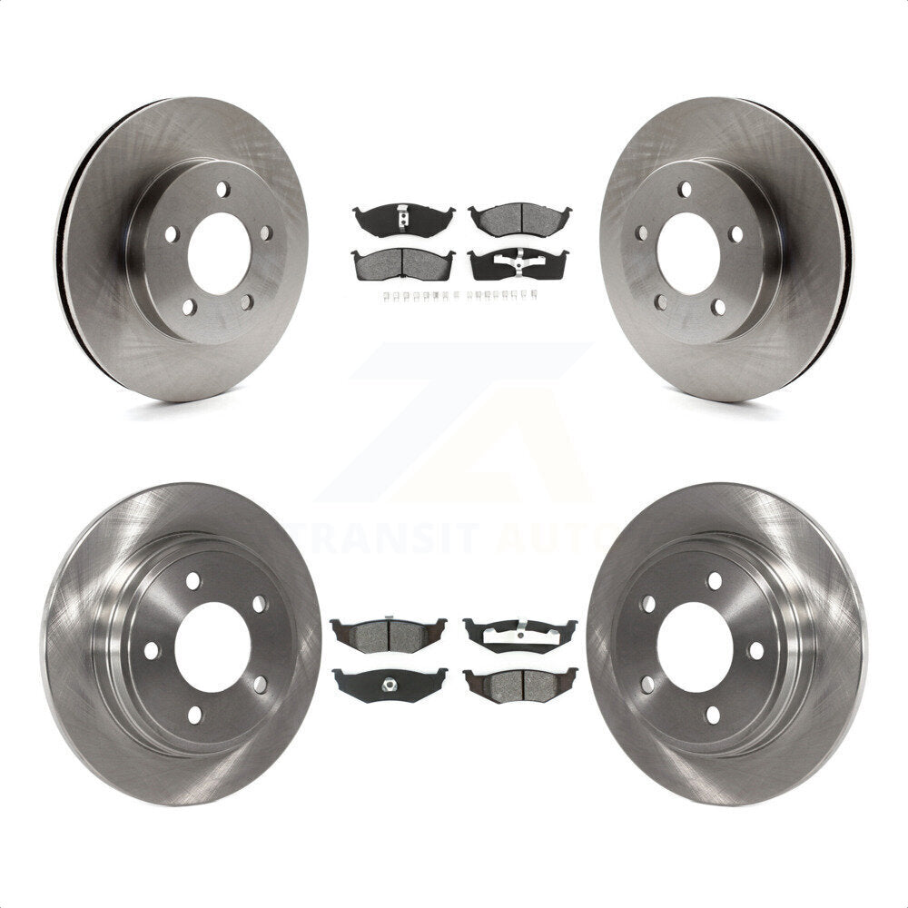 [Avant + Arrière] Kit de Disque et plaquette (semi-métallique) de frein pour Chrysler Dodge Intrepid Concorde LHS Eagle Vision New Yorker K8S-100949 par Transit Auto