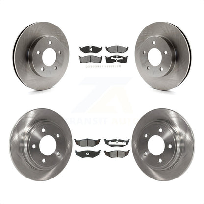 [Avant + Arrière] Kit de Disque et plaquette (semi-métallique) de frein pour Chrysler Dodge Intrepid Concorde LHS Eagle Vision New Yorker K8S-100949 par Transit Auto