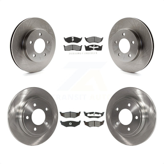 [Avant + Arrière] Kit de Disque et plaquette (semi-métallique) de frein pour Chrysler Dodge Intrepid Concorde LHS Eagle Vision New Yorker K8S-100949 par Transit Auto