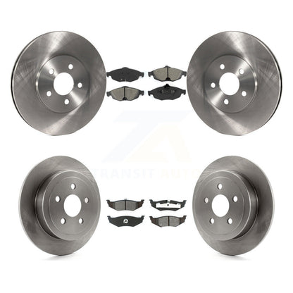 [Avant + Arrière] Kit de Disque et plaquette (semi-métallique) de frein pour Chrysler Sebring Dodge Stratus K8S-100953
