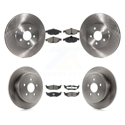 [Avant + Arrière] Kit de Disque et plaquette (semi-métallique) de frein pour Chrysler Sebring Dodge Stratus K8S-100953