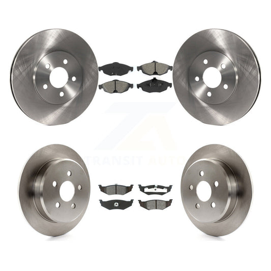 [Avant + Arrière] Kit de Disque et plaquette (semi-métallique) de frein pour Chrysler Sebring Dodge Stratus K8S-100954