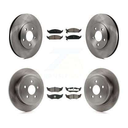 [Avant + Arrière] Kit de Disque et plaquette (semi-métallique) de frein pour Chrysler Sebring Dodge Stratus Cirrus Plymouth Breeze K8S-100955