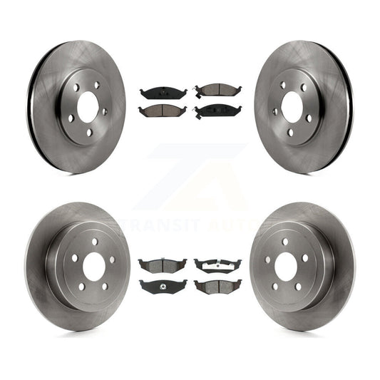 [Avant + Arrière] Kit de Disque et plaquette (semi-métallique) de frein pour Chrysler Sebring Dodge Stratus Cirrus Plymouth Breeze K8S-100955