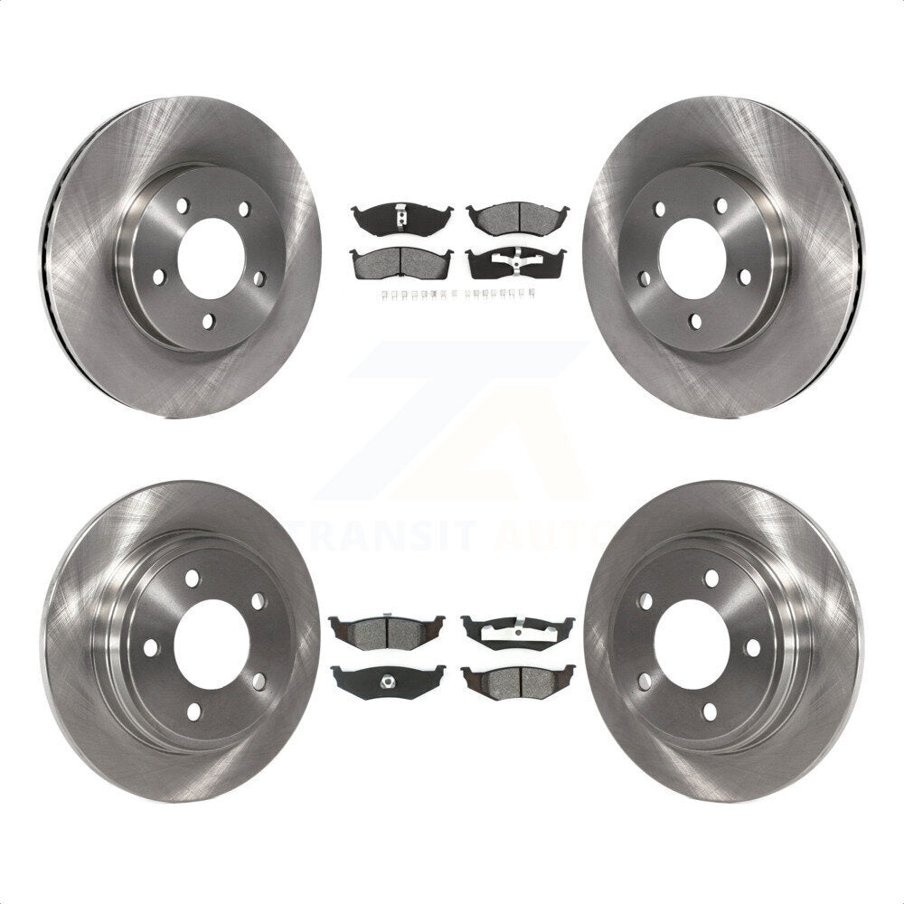 [Avant + Arrière] Kit de Disque et plaquette (semi-métallique) de frein pour Chrysler Dodge Intrepid 300M Concorde LHS K8S-100958 par Transit Auto