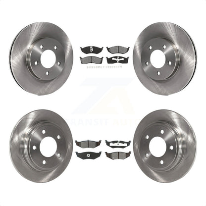[Avant + Arrière] Kit de Disque et plaquette (semi-métallique) de frein pour Chrysler Dodge Intrepid 300M Concorde LHS K8S-100958 par Transit Auto