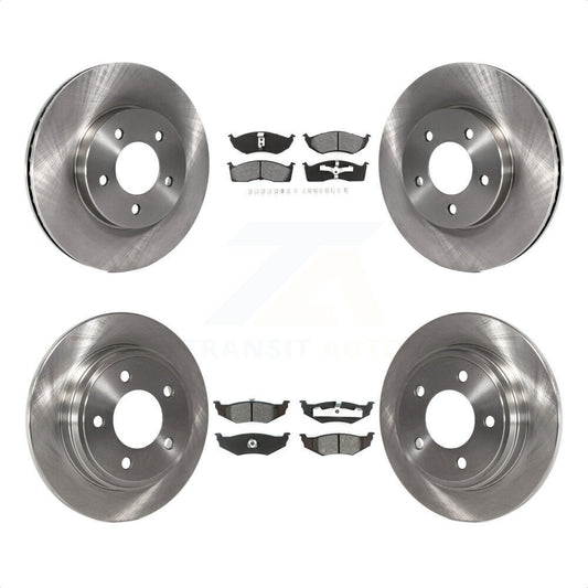 [Avant + Arrière] Kit de Disque et plaquette (semi-métallique) de frein pour Chrysler Dodge Intrepid 300M Concorde LHS K8S-100958 par Transit Auto