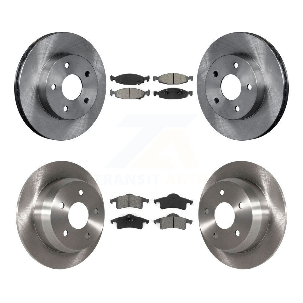 [Avant + Arrière] Kit de Disque et plaquette (semi-métallique) de frein pour 1999-2002 Jeep Grand Cherokee avec Teves & ATE Caliper K8S-100959
