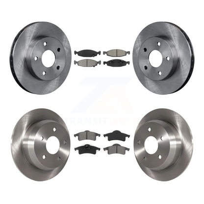 [Avant + Arrière] Kit de Disque et plaquette (semi-métallique) de frein pour 1999-2002 Jeep Grand Cherokee avec Teves & ATE Caliper K8S-100959