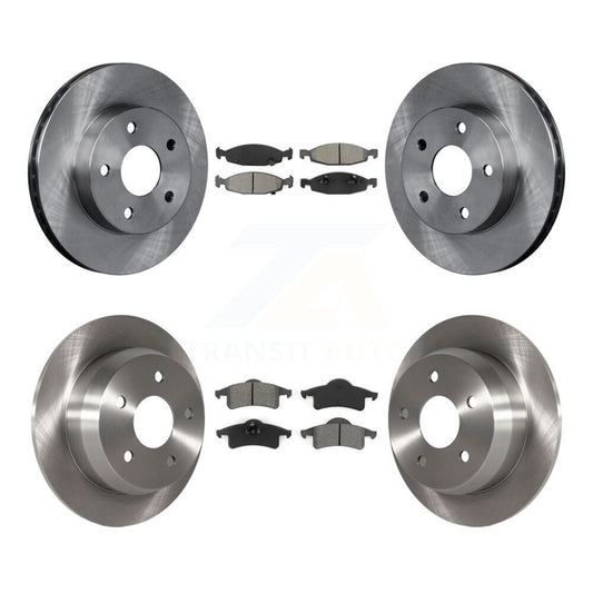 [Avant + Arrière] Kit de Disque et plaquette (semi-métallique) de frein pour 1999-2002 Jeep Grand Cherokee avec Teves & ATE Caliper K8S-100959