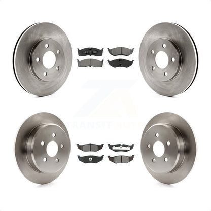[Avant + Arrière] Kit de Disque et plaquette (semi-métallique) de frein pour Neon Dodge Plymouth Chrysler K8S-100961 par Transit Auto