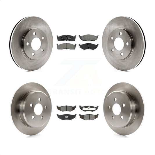 [Avant + Arrière] Kit de Disque et plaquette (semi-métallique) de frein pour Neon Dodge Plymouth Chrysler K8S-100961 par Transit Auto