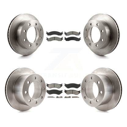 [Avant + Arrière] Kit de Disque et plaquette (semi-métallique) de frein pour 2001-2002 Dodge Ram 2500 3500 K8S-100962