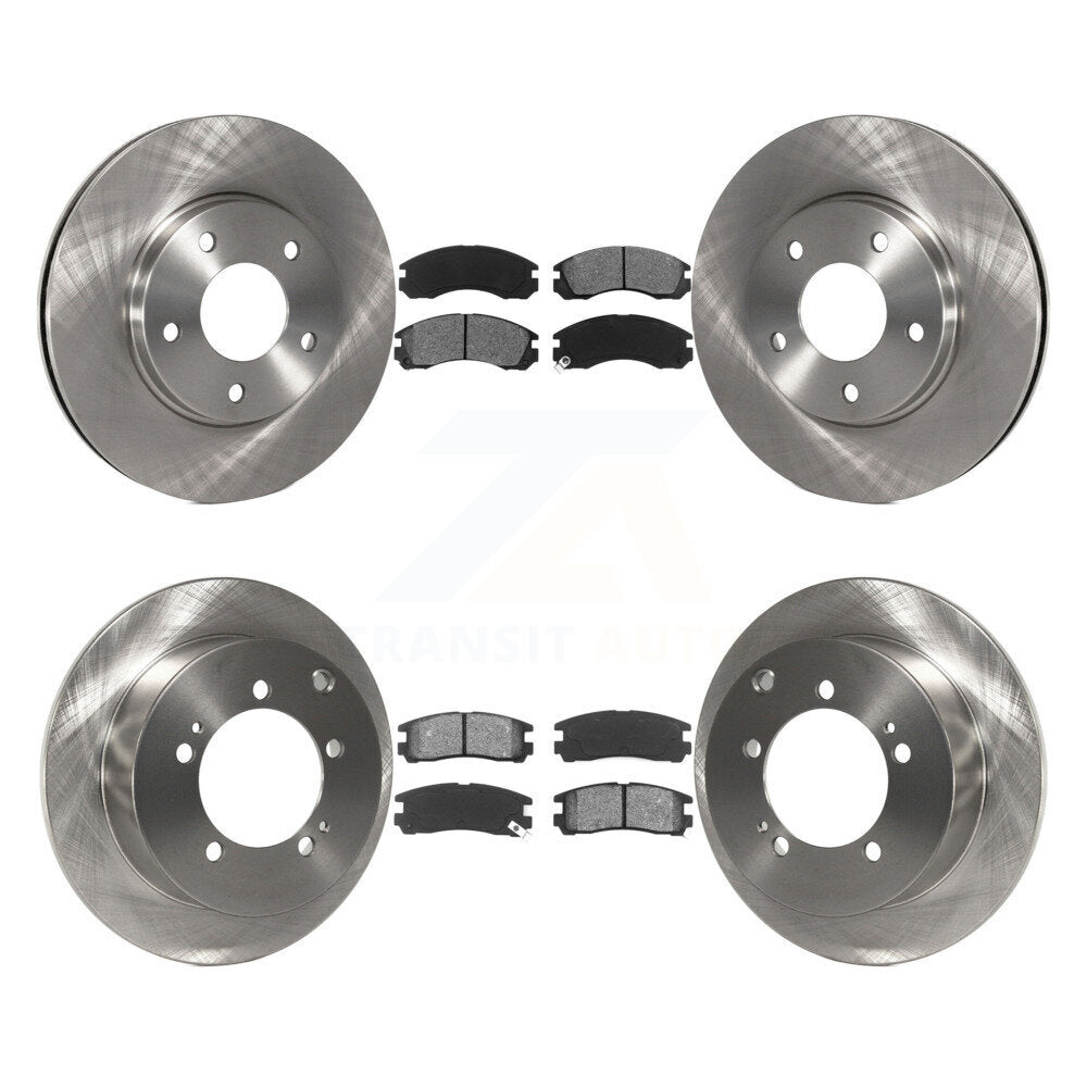 [Avant + Arrière] Kit de Disque et plaquette (semi-métallique) de frein pour 2000 Mitsubishi Eclipse 3.0L K8S-100963