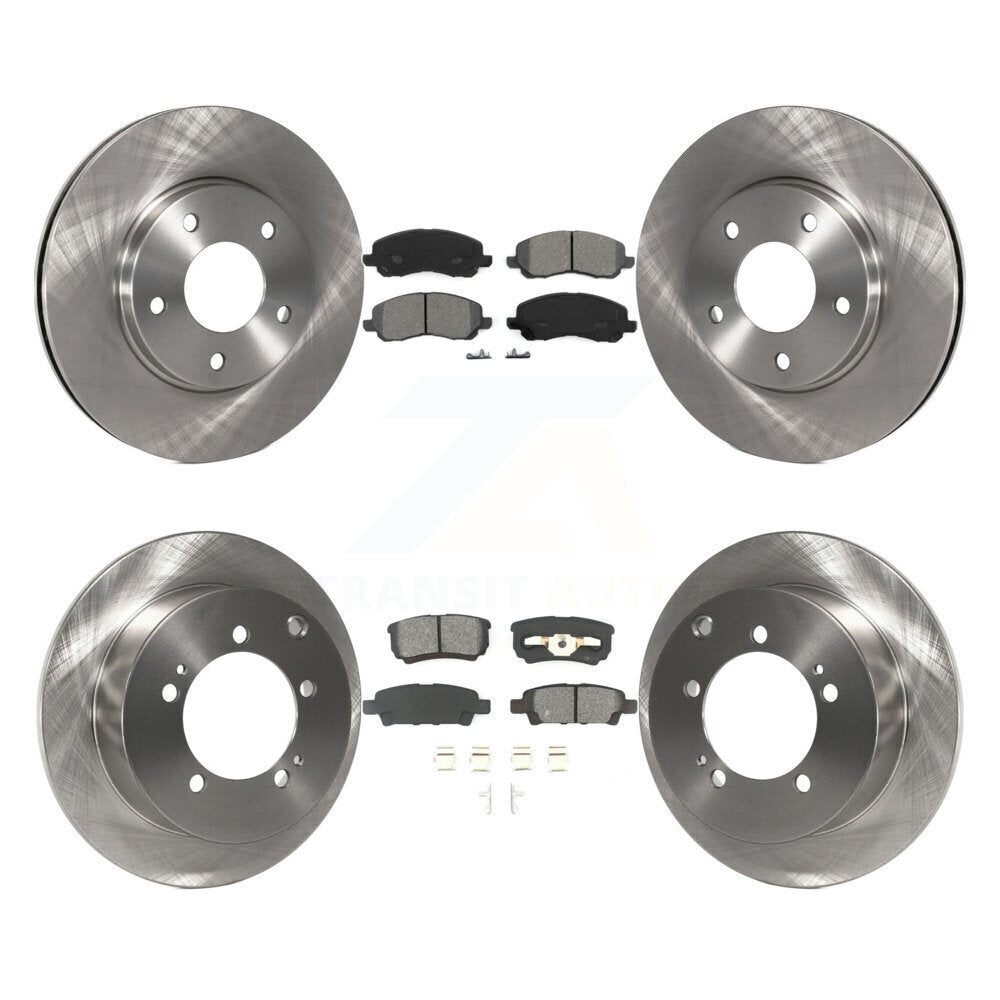 [Avant + Arrière] Kit de Disque et plaquette (semi-métallique) de frein pour Mitsubishi Lancer K8S-100964