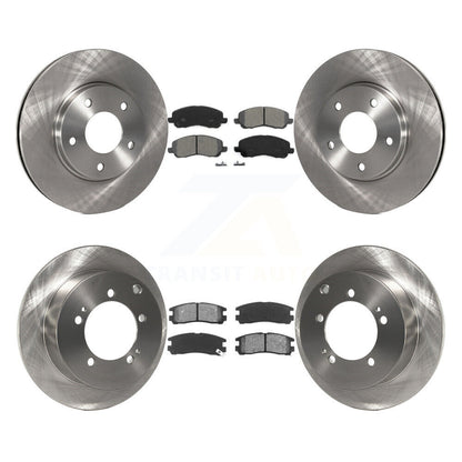 [Avant + Arrière] Kit de Disque et plaquette (semi-métallique) de frein pour Chrysler Sebring Mitsubishi Dodge Stratus Eclipse Galant K8S-100965