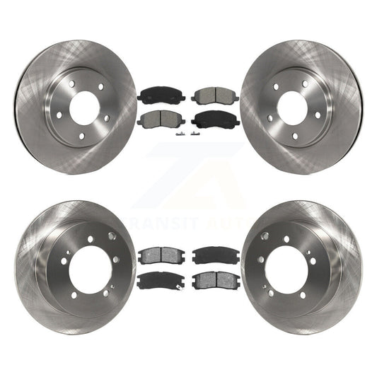 [Avant + Arrière] Kit de Disque et plaquette (semi-métallique) de frein pour Chrysler Sebring Mitsubishi Dodge Stratus Eclipse Galant K8S-100965