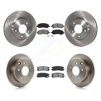 [Avant + Arrière] Kit de Disque et plaquette (semi-métallique) de frein pour 2004-2006 Mitsubishi Galant 2.4L K8S-100966
