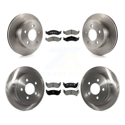 [Avant + Arrière] Kit de Disque et plaquette (semi-métallique) de frein pour Jeep Wrangler TJ rear brakes K8S-100967