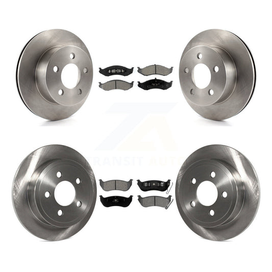 [Avant + Arrière] Kit de Disque et plaquette (semi-métallique) de frein pour Jeep Wrangler TJ rear brakes K8S-100967