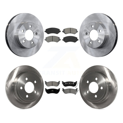 [Avant + Arrière] Kit de Disque et plaquette (semi-métallique) de frein pour 2003-2007 Jeep Liberty K8S-100970