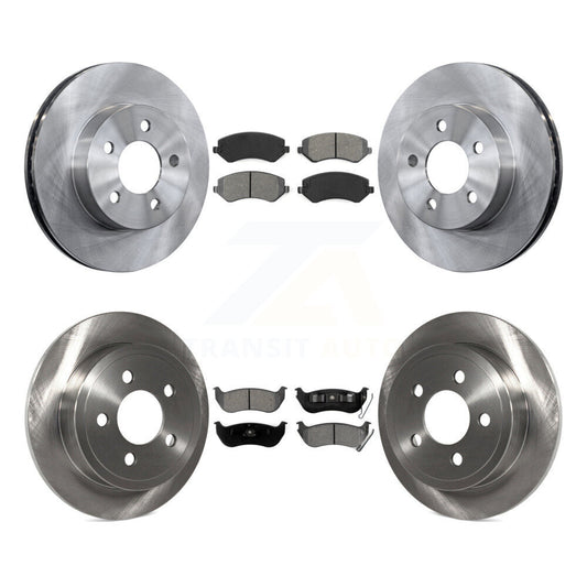 [Avant + Arrière] Kit de Disque et plaquette (semi-métallique) de frein pour 2003-2007 Jeep Liberty K8S-100970