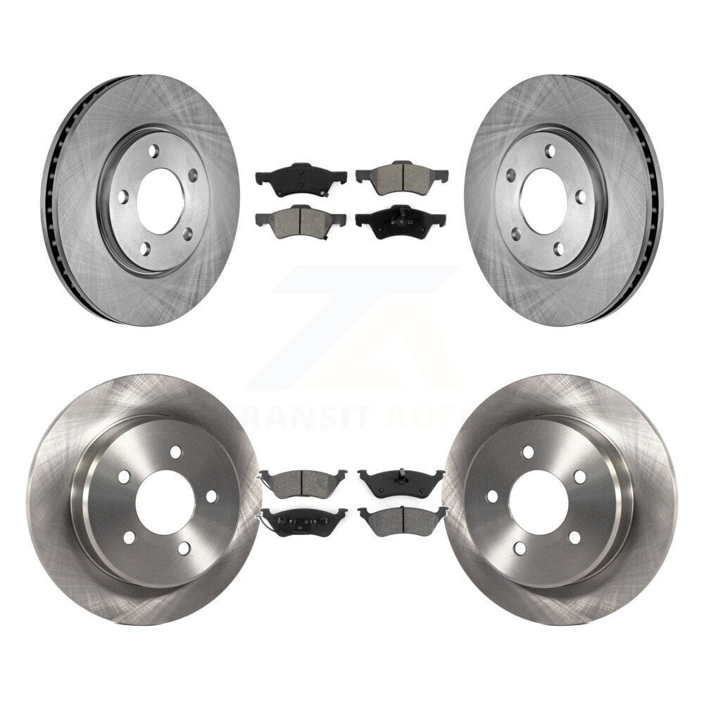 [Avant + Arrière] Kit de Disque et plaquette (semi-métallique) de frein pour Dodge Grand Caravan Chrysler Town & Country Voyager K8S-100974
